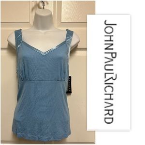 Uniform By John Paul Richard Blue Ribbed Tank